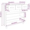 vidaXL Τραπέζι Κονσόλα HAMAR Σκ. Γκρι 90x35x90 εκ. Μασίφ Ξύλο Πεύκου