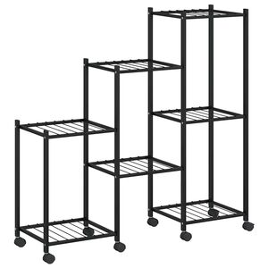 vidaXL &Beta;ά&sigma;&eta; &Lambda;&omicron;&upsilon;&lambda;&omicron;&upsilon;&delta;&iota;ώ&nu; &mu;&epsilon; &Rho;ό&delta;&epsilon;&sigmaf; 83 x 25 x 83,5 &epsilon;&kappa;. &Mu;&alpha;ύ&rho;&eta; &Sigma;&iota;&delta;&epsilon;&rho;έ&nu;&iota;&alpha;