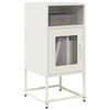 vidaXL Κομοδίνο λευκό 36x39x78 cm από χάλυβα ψυχρής έλασης