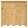 vidaXL Πλαϊνό γραφείο Drammen Δρυς 79 x 43 x 75.5 εκ Μασίφ ξύλο πεύκου