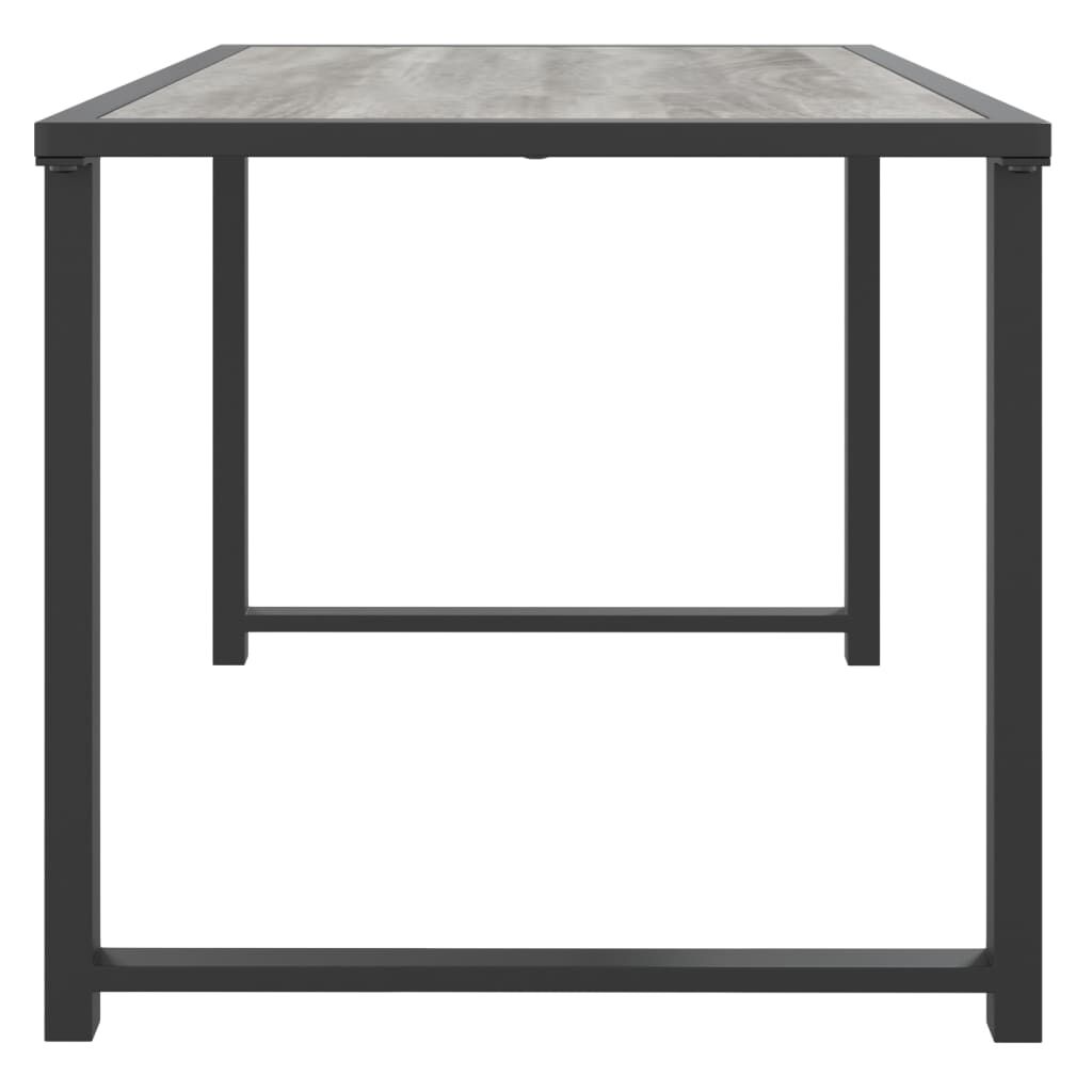 vidaXL Τραπέζι Κήπου Ανθρακί 55 x 40 x 37 εκ. Ατσάλινο