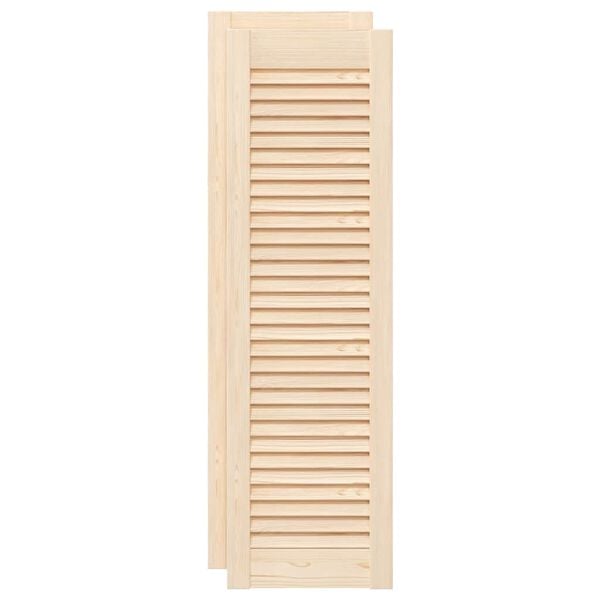 vidaXL Πορτάκια με Περσίδες 2 Τεμ. 99x29,5 εκ. από Μασίφ Ξύλο Πεύκου