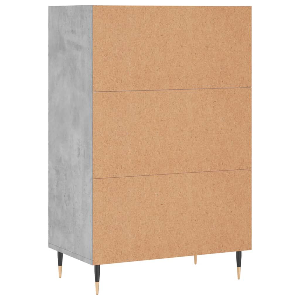 vidaXL Ραφιέρα Γκρι Σκυροδέματος 57 x 35 x 90 από Επεξεργασμένο Ξύλο