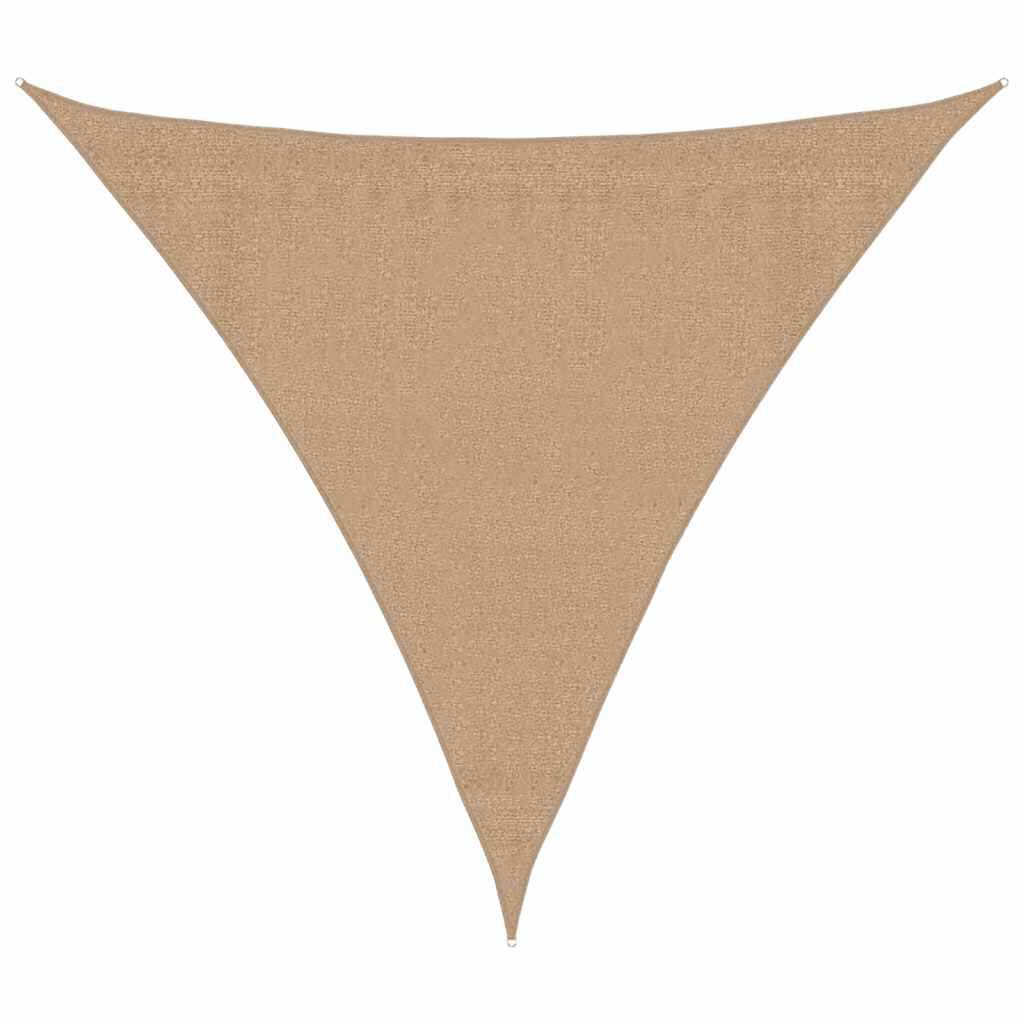 vidaXL Πανί Σκίασης Taupe 3,6 x 3,6 x 3,6 μ. από HDPE 160 γρ./μ²