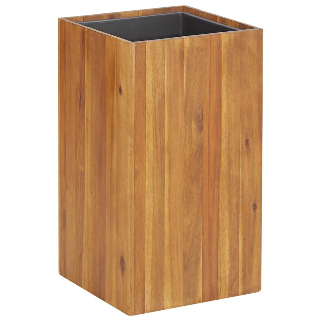 vidaXL Ζαρντινιέρα Υπερυψωμένη 33,5 x 33,5 x 60 εκ. Μασίφ Ξύλο Ακακίας