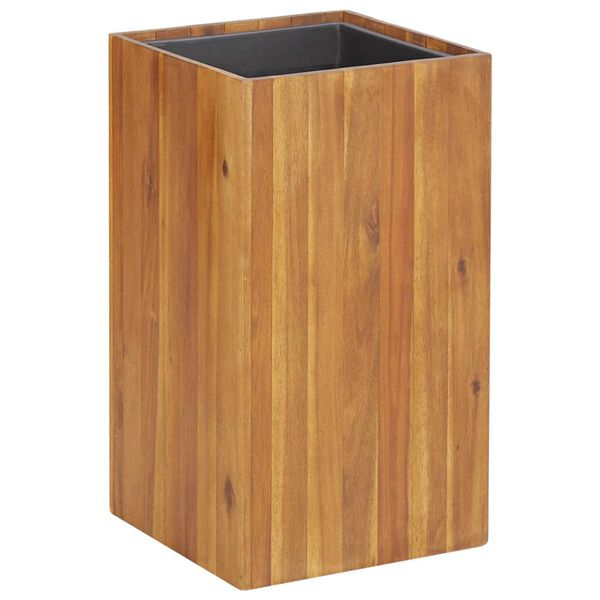 vidaXL Ζαρντινιέρα Υπερυψωμένη 33,5 x 33,5 x 60 εκ. Μασίφ Ξύλο Ακακίας