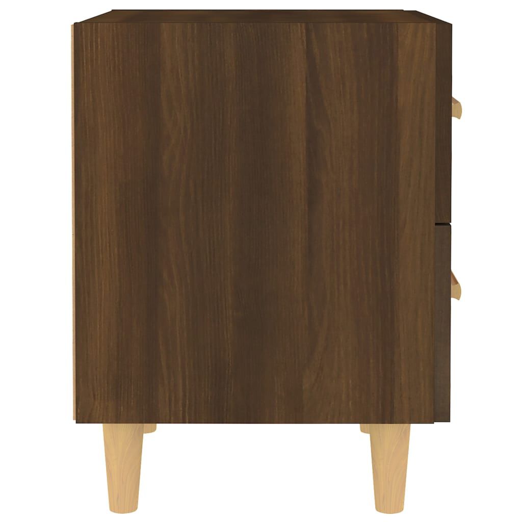 vidaXL Κομοδίνα 2 τεμ. Καφέ Δρυς 40 x 35 x 47,5 εκ.