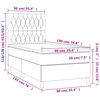 vidaXL &Kappa;&rho;&epsilon;&beta;ά&tau;&iota; Boxspring &mu;&epsilon; &Sigma;&tau;&rho;ώ&mu;&alpha; & LED &Alpha;&nu;.&Gamma;&kappa;&rho;&iota; 90x190 &epsilon;&kappa;. &Upsilon;&phi;&alpha;&sigma;&mu;ά&tau;&iota;&nu;&omicron;