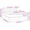 vidaXL &Kappa;&rho;&epsilon;&beta;ά&tau;&iota; Boxspring &mu;&epsilon; &Sigma;&tau;&rho;ώ&mu;&alpha; &Sigma;&kappa;&omicron;ύ&rho;&omicron; &Pi;&rho;ά&sigma;&iota;&nu;&omicron; 140x200&epsilon;&kappa;. &Beta;&epsilon;&lambda;&omicron;ύ&delta;&iota;&nu;&omicron;