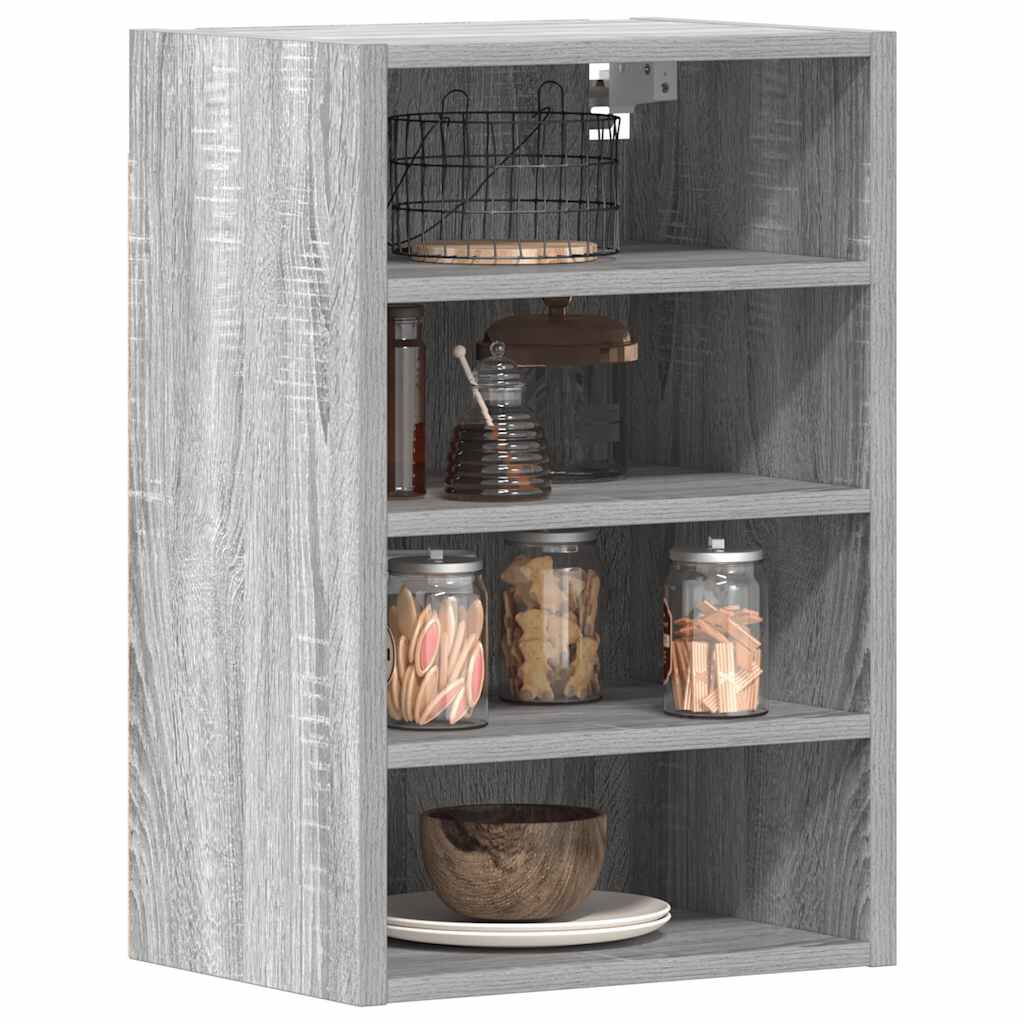 vidaXL κρεμαστό ντουλάπι Riga γκρι Sonoma 40x29,5x60 cm
