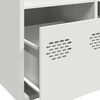 vidaXL Ντουλάπα Λευκό 68x39x103,5 εκ. από Χάλυβα