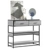 vidaXL Τραπέζι κονσόλας Γκρίζο Σονόμα 90x35x80 cm Ξύλινη κατασκευή