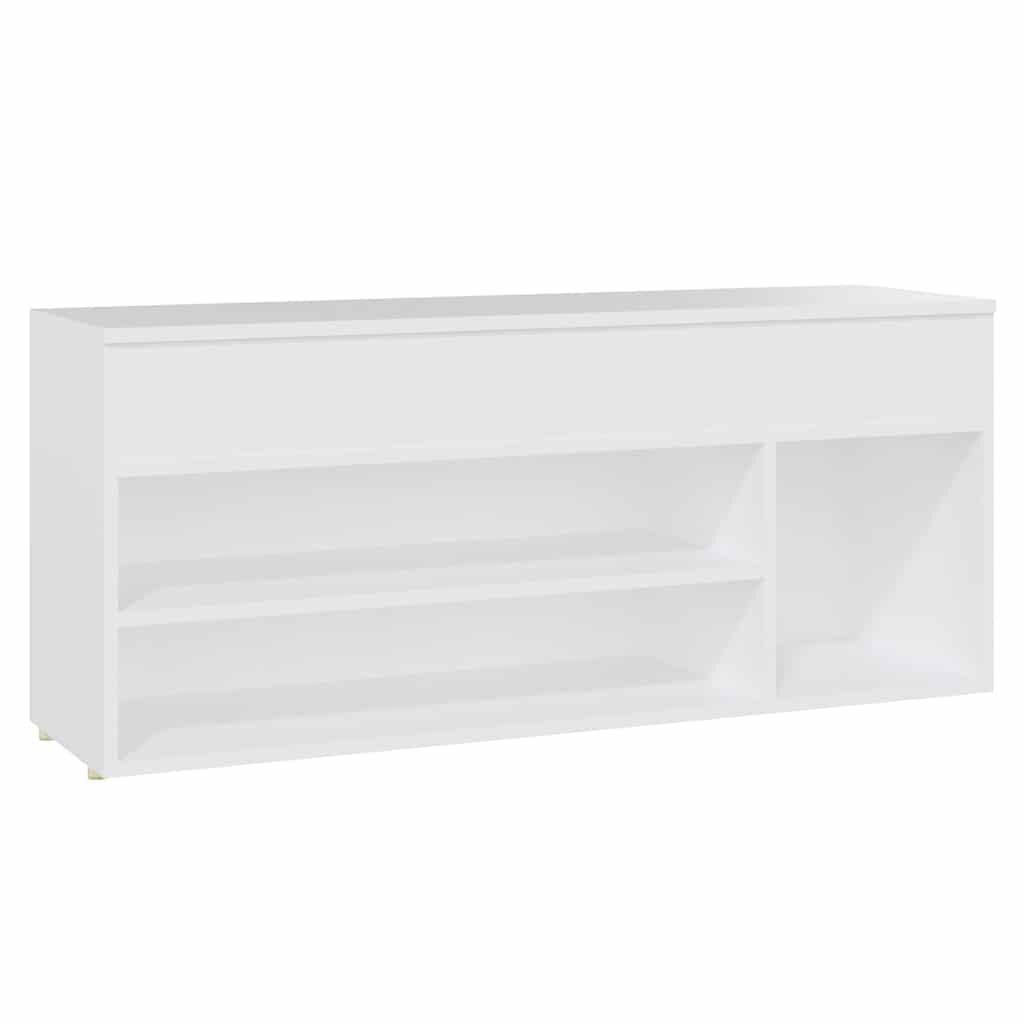 vidaXL Παπουτσοθήκη Λευκή 105 x 30 x 45 εκ. από Επεξ. Ξύλο