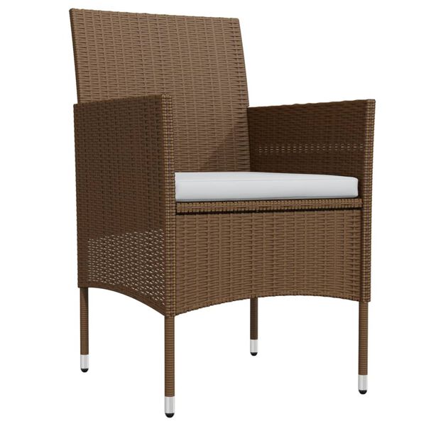 vidaXL &Sigma;&epsilon;&tau; &Tau;&rho;&alpha;&pi;&epsilon;&zeta;&alpha;&rho;ί&alpha;&sigmaf; &Kappa;ή&pi;&omicron;&upsilon; 5 &Tau;&epsilon;&mu;&alpha;&chi;ί&omega;&nu; &Kappa;&alpha;&phi;έ & &Mu;&alpha;ύ&rho;&omicron; &mu;&epsilon; &Mu;&alpha;&xi;&iota;&lambda;ά&rho;&iota;&alpha;