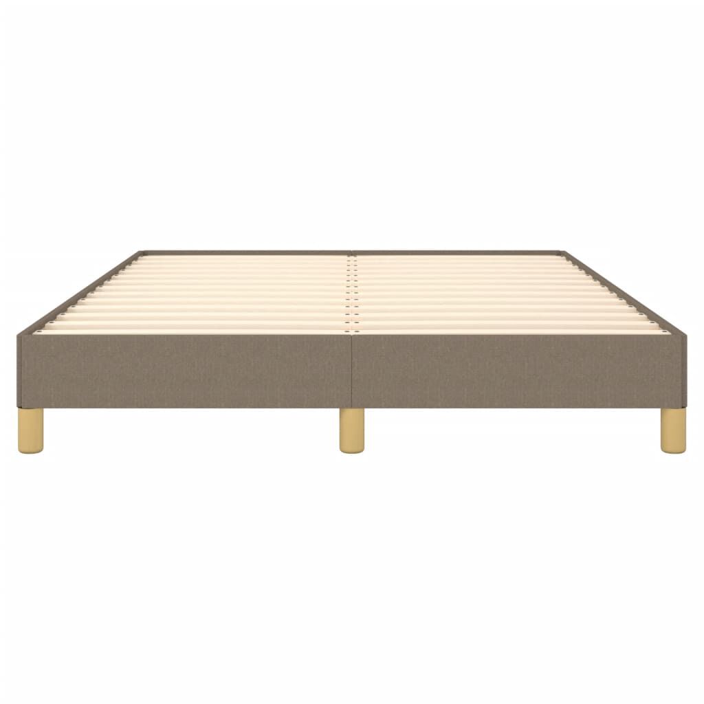 vidaXL Σκελετός Κρεβατιού Χωρίς Στρώμα Taupe 140x200 εκ. Υφασμάτινο