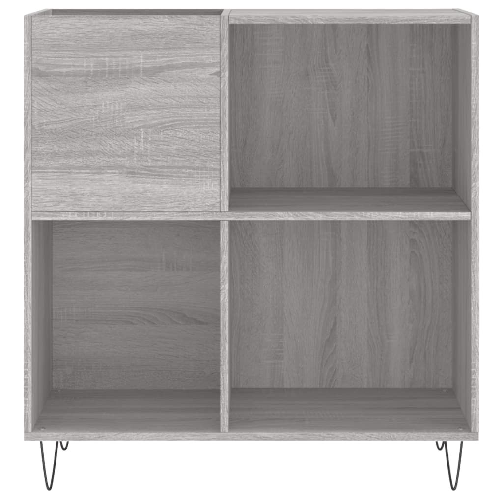vidaXL Δισκοθήκη Γκρι Sonoma 84,5 x 38 x 89 εκ. από Επεξεργασμένο Ξύλο