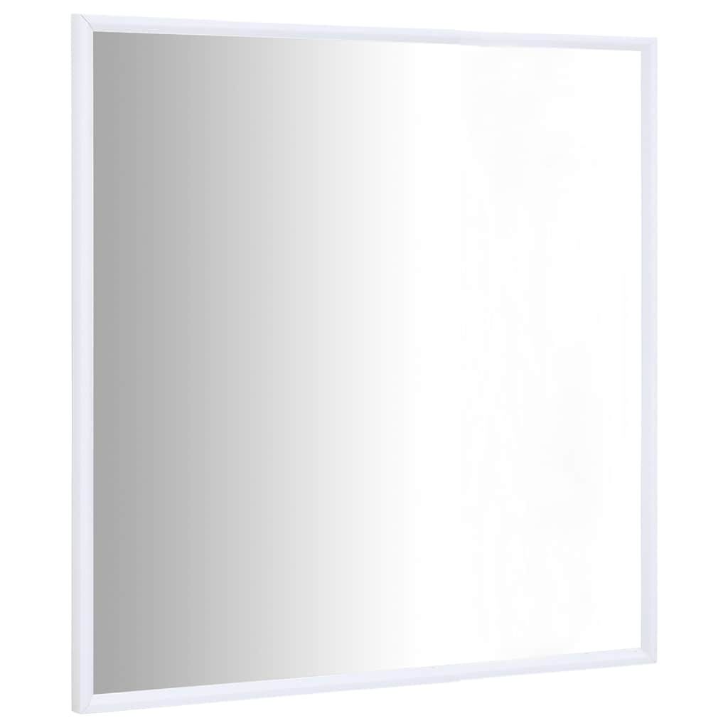vidaXL Καθρέφτης Λευκός 60 x 60 εκ.