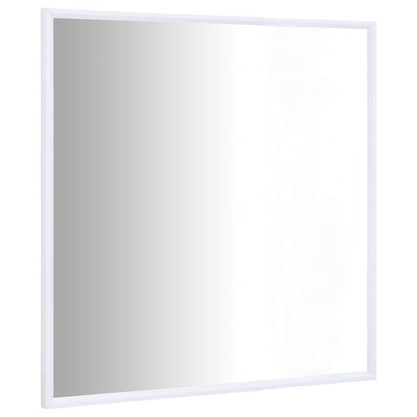 vidaXL Καθρέφτης Λευκός 60 x 60 εκ.