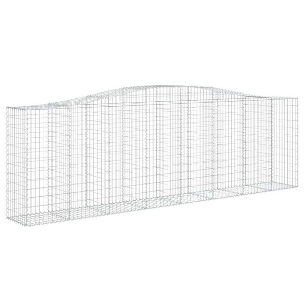 vidaXL Συρματοκιβώτια Τοξωτά 5 τεμ. 400x50x120/140 εκ. Γαλβαν. Ατσάλι