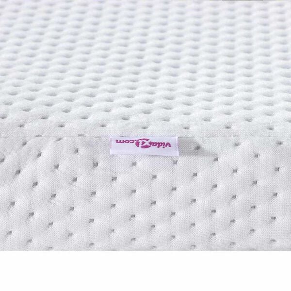 vidaXL Στρώματα Λευκό 70 x 200 cm 100% ύφασμα πολυεστέρα με τζακάρ