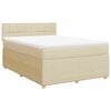 vidaXL &Kappa;&rho;&epsilon;&beta;ά&tau;&iota; Boxspring &mu;&epsilon; &Sigma;&tau;&rho;ώ&mu;&alpha; &Kappa;&rho;&epsilon;&mu; 140x190 &epsilon;&kappa;. &Upsilon;&phi;&alpha;&sigma;&mu;ά&tau;&iota;&nu;&omicron;
