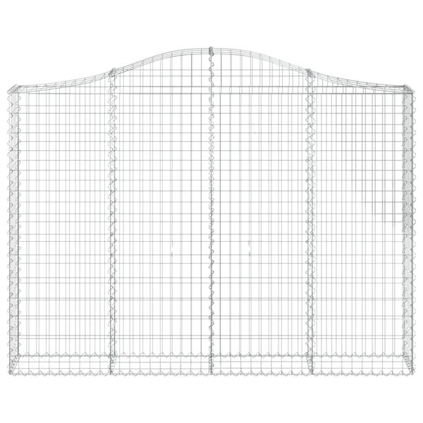 vidaXL Συρματοκιβώτια Τοξωτά 6 τεμ. 200x30x140/160 εκ. Γαλβαν. Ατσάλι