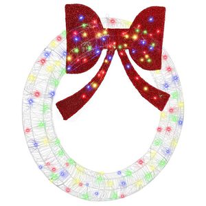 vidaXL Στεφάνι με 150 LED Πολύχρωμο 120 cm Ακρυλικό