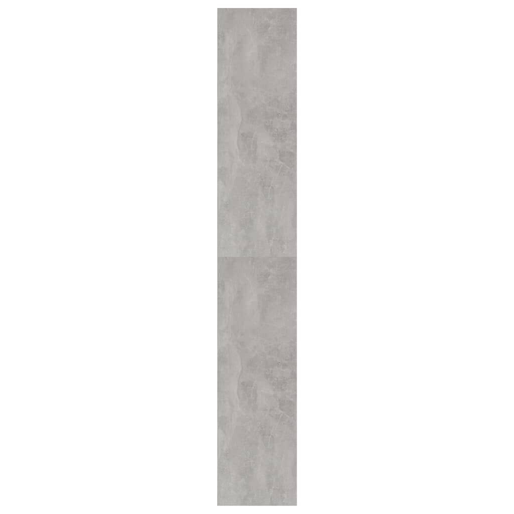 vidaXL Βιβλιοθήκη Γκρι του Σκυροδέματος 40x30x189 εκ. από Επεξ. Ξύλο