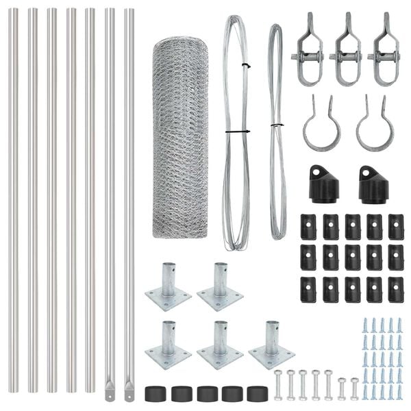vidaXL &Sigma;&tau;ύ&lambda;&omicron;&sigmaf; &Pi;&epsilon;&rho;&iota;&phi;&rho;ά&xi;&epsilon;&omega;&nu; &Alpha;&sigma;&eta;&mu;ί 10 x 0,6 &mu; (25 &chi;&lambda;&sigma;&tau;. &pi;&lambda;έ&gamma;&mu;&alpha;) &Alpha;&tau;&sigma;ά&lambda;&iota;