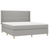 vidaXL &Kappa;&rho;&epsilon;&beta;ά&tau;&iota; Boxspring &mu;&epsilon; &Sigma;&tau;&rho;ώ&mu;&alpha; & LED &Alpha;&nu;.&Gamma;&kappa;&rho;&iota; 180x200&epsilon;&kappa;. &Upsilon;&phi;&alpha;&sigma;&mu;ά&tau;&iota;&nu;&omicron;