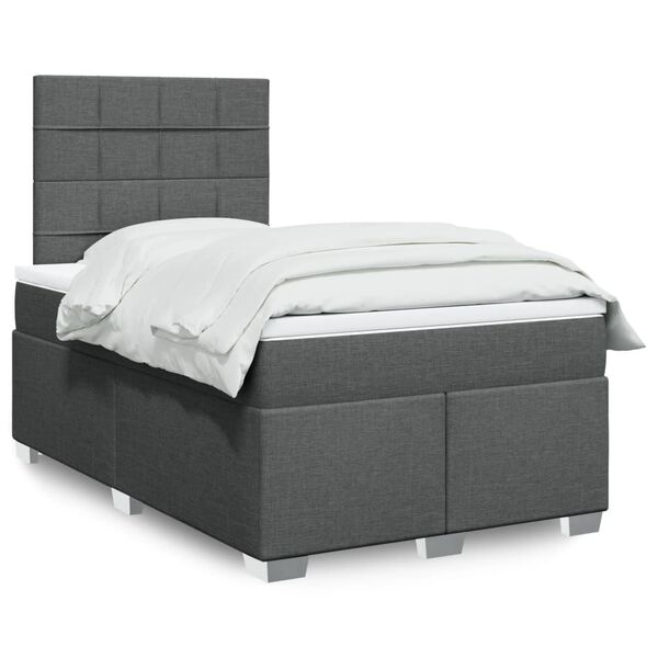 vidaXL &Kappa;&rho;&epsilon;&beta;ά&tau;&iota; Boxspring &mu;&epsilon; &Sigma;&tau;&rho;ώ&mu;&alpha; &Sigma;&kappa;&omicron;ύ&rho;&omicron; &Gamma;&kappa;&rho;&iota; 120x190 &epsilon;&kappa; &Upsilon;&phi;&alpha;&sigma;&mu;ά&tau;&iota;&nu;&omicron;