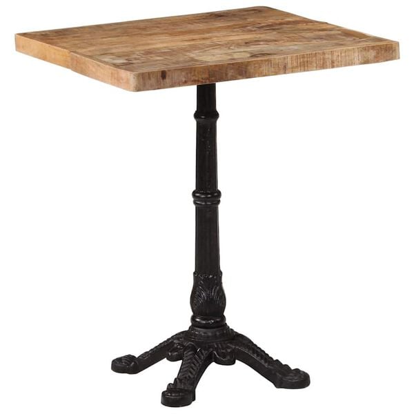 vidaXL Τραπέζι Bistro 60 x 60 x 77 εκ. Ακατέργαστο Ξύλο Μάνγκο