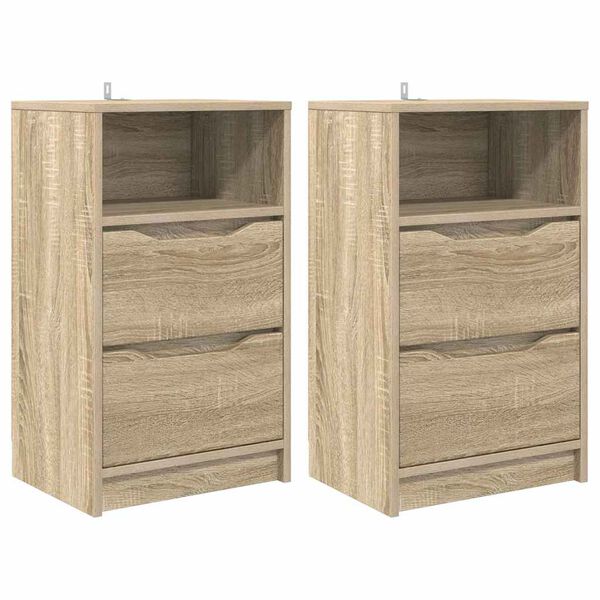 vidaXL &Kappa;&omicron;&mu;&omicron;&delta;ί&nu;&alpha; 2 pcs &Delta;&rho;ύ&sigmaf; Sonoma 40 x 30 x 467 &epsilon;&kappa; &Epsilon;&pi;&epsilon;&xi;&epsilon;&rho;&gamma;&alpha;&sigma;&mu;έ&nu;&omicron; &xi;ύ&lambda;&omicron;