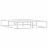 vidaXL Πλαίσιο κρεβατιού χωρίς στρώμα Λευκό 160x200 cm Μεταλλικό