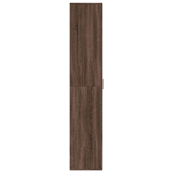 vidaXL Ντουλάπα Καφέ Δρυς 60 x 35 x 180 εκ. από Επεξ. Ξύλο
