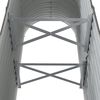 vidaXL Ζαρντινιέρα Γκρι 114x40x68 εκ. Γαλβανισμένος χάλυβας