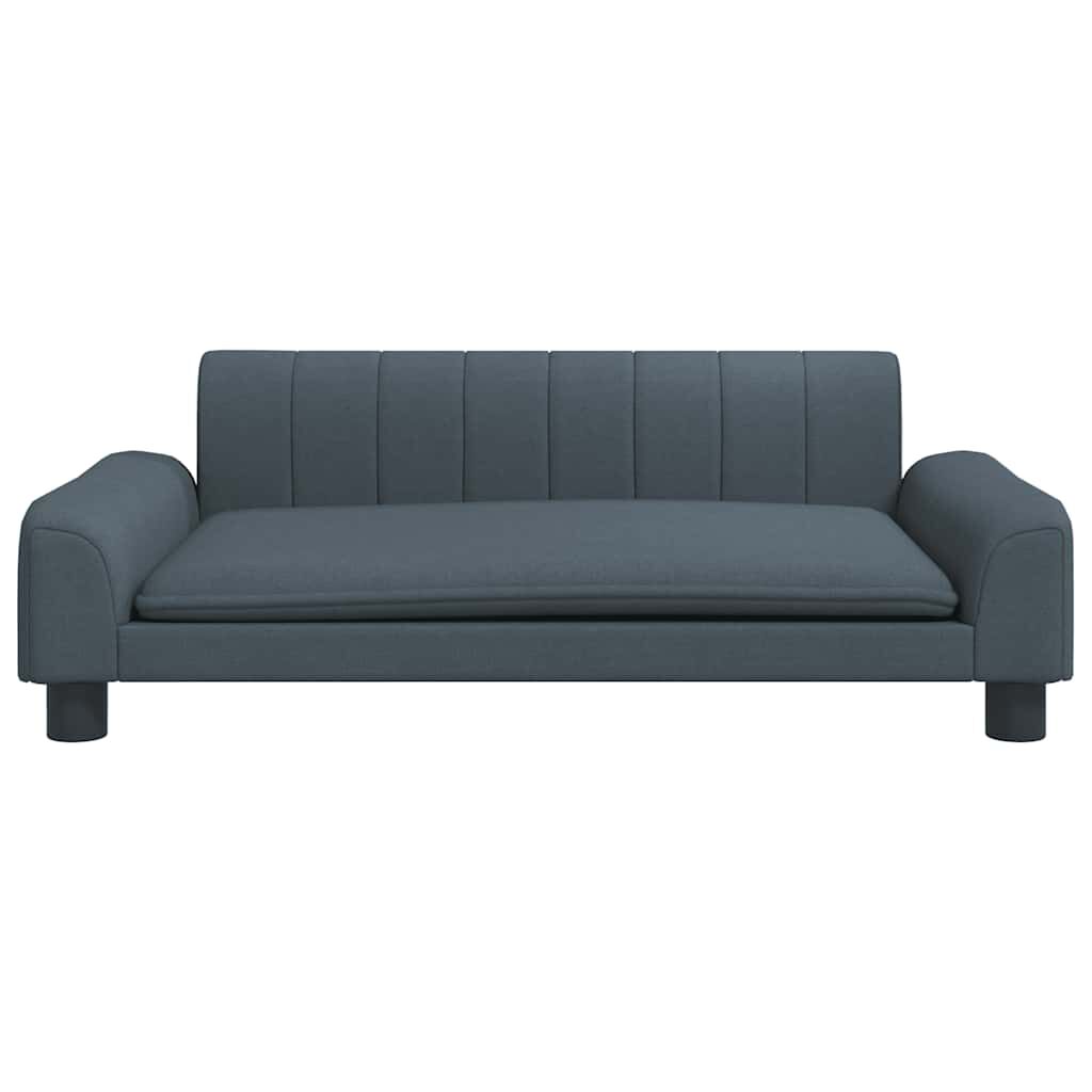 vidaXL Κρεβάτι Σκύλου Σκούρο Γκρι 90 x 53 x 30 εκ. Υφασμάτινο