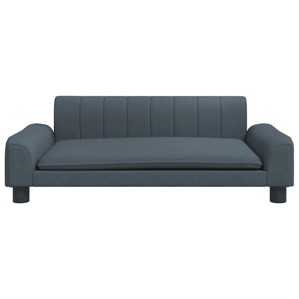 vidaXL Κρεβάτι Σκύλου Σκούρο Γκρι 90 x 53 x 30 εκ. Υφασμάτινο