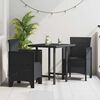 vidaXL Καρέκλα Κήπου 2 pcs Ανθρακί 53 x 49 x 85 εκ. PP