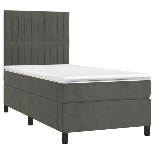 vidaXL &Kappa;&rho;&epsilon;&beta;ά&tau;&iota; Boxspring &mu;&epsilon; &Sigma;&tau;&rho;ώ&mu;&alpha; &Sigma;&kappa;&omicron;ύ&rho;&omicron; &Gamma;&kappa;&rho;&iota; 90x200 &epsilon;&kappa;. &Beta;&epsilon;&lambda;&omicron;ύ&delta;&iota;&nu;&omicron;