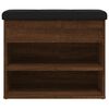 vidaXL Παπουτσοθήκη Καφέ Δρυς 62x32x50 εκ. από Επεξεργασμένο Ξύλο