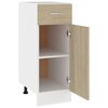 vidaXL Ντουλάπι με Συρτάρια "Lyon" σε Χρώμα Sonoma Δρυς 30x46x81,5 εκ. από Τεχνητό Ξύλο
