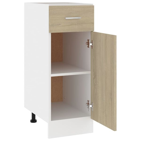 vidaXL Ντουλάπι με Συρτάρι Lyon Sonoma Δρυς 30x46x81,5 εκ. Επεξ. Ξύλο