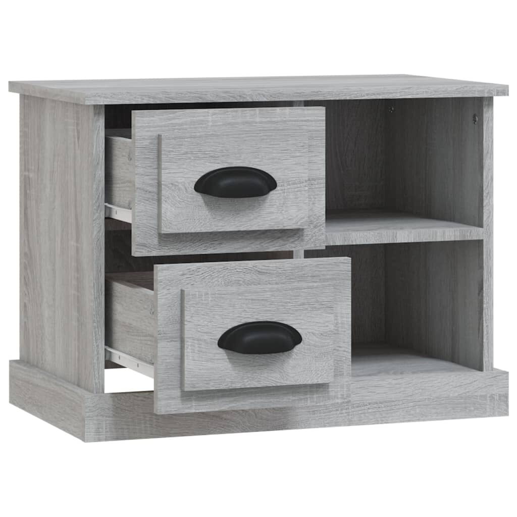 vidaXL Κομοδίνο Γκρι Sonoma 60 x 35,5 x 45 εκ.