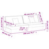 vidaXL Καναπές Κρεβάτι Taupe Υφασμάτινος
