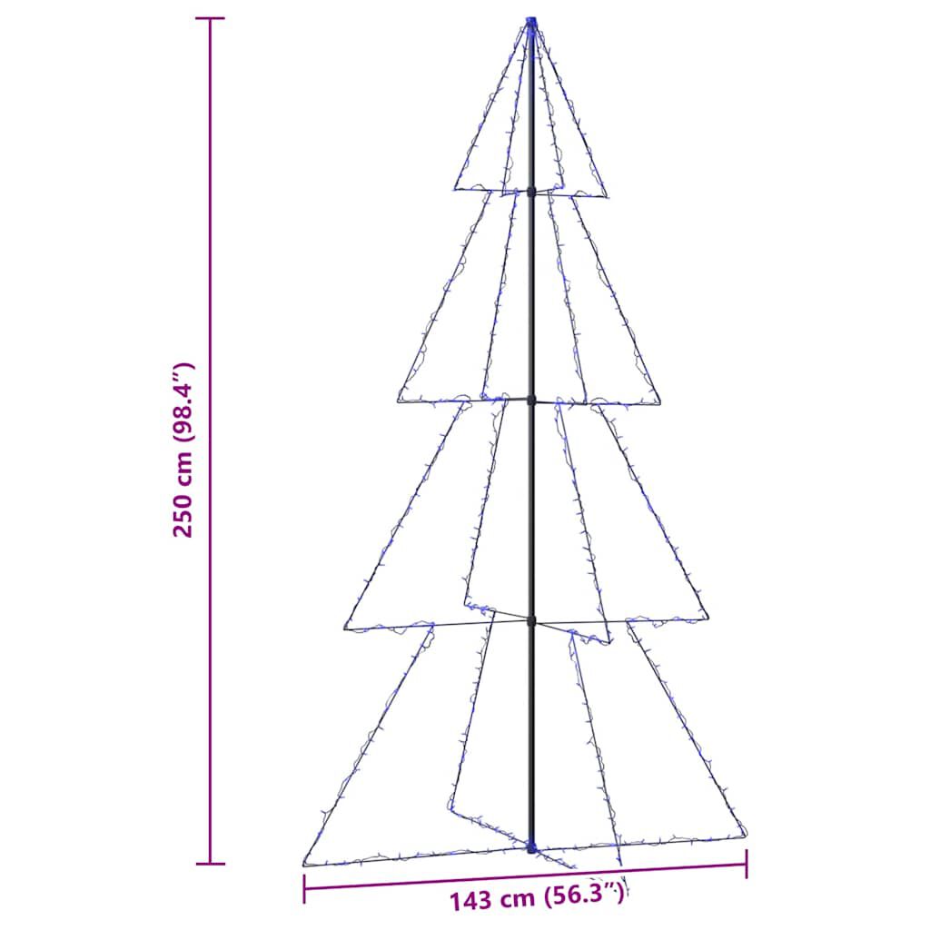 vidaXL Δέντρο από Φωτάκια 360 LED Εσωτ./Εξωτ. Χώρου 143x250 εκ.
