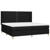 vidaXL &Kappa;&rho;&epsilon;&beta;ά&tau;&iota; Boxspring &mu;&epsilon; &Sigma;&tau;&rho;ώ&mu;&alpha; & LED &Mu;&alpha;ύ&rho;&omicron; 200x200 &epsilon;&kappa;. &Upsilon;&phi;&alpha;&sigma;&mu;ά&tau;&iota;&nu;&omicron;
