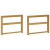 vidaXL &Mu;&omicron;&nu;ά&delta;&alpha; &Epsilon;&pi;&alpha;&gamma;&gamma;έ&lambda;&mu;&alpha;&tau;&omicron;&sigmaf; 2 pcs &Lambda;&epsilon;&upsilon;&kappa;ό 78,5 x 10 x 61 &epsilon;&kappa;.
