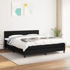 vidaXL &Kappa;&rho;&epsilon;&beta;ά&tau;&iota; Boxspring &mu;&epsilon; &Sigma;&tau;&rho;ώ&mu;&alpha; &Mu;&alpha;ύ&rho;&omicron; 180x200 &epsilon;&kappa;. &Upsilon;&phi;&alpha;&sigma;&mu;ά&tau;&iota;&nu;&omicron;
