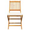 vidaXL Πτυσσόμενη Καρέκλα με μαξιλάρι 8 pcs Λευκό 49 x 57.5 x 92εκ